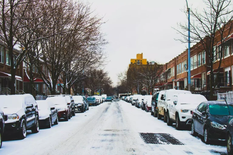 snowy street